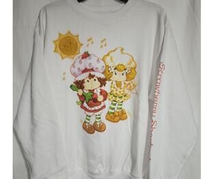 strawberry shortcake playing instruments sweatshirt women's size large